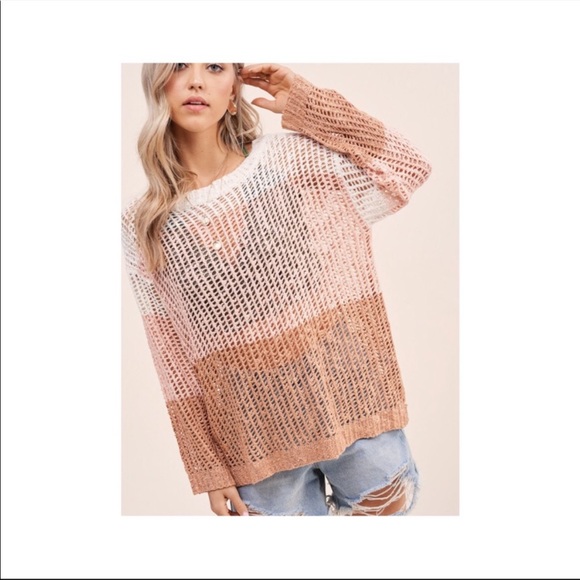 Color Block Wide Neck Sweater NWT - Picture 8 of 8